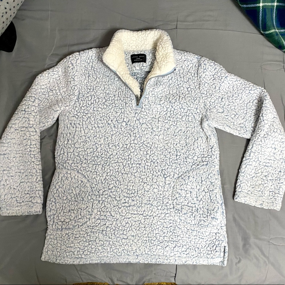 Love Tree Sherpa Pullover